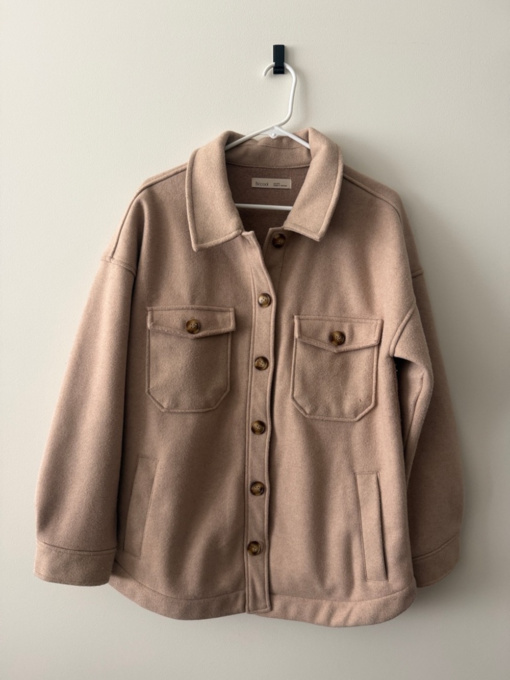 Tan Wool-Blend Utility Jacket - Picture 2 of 3